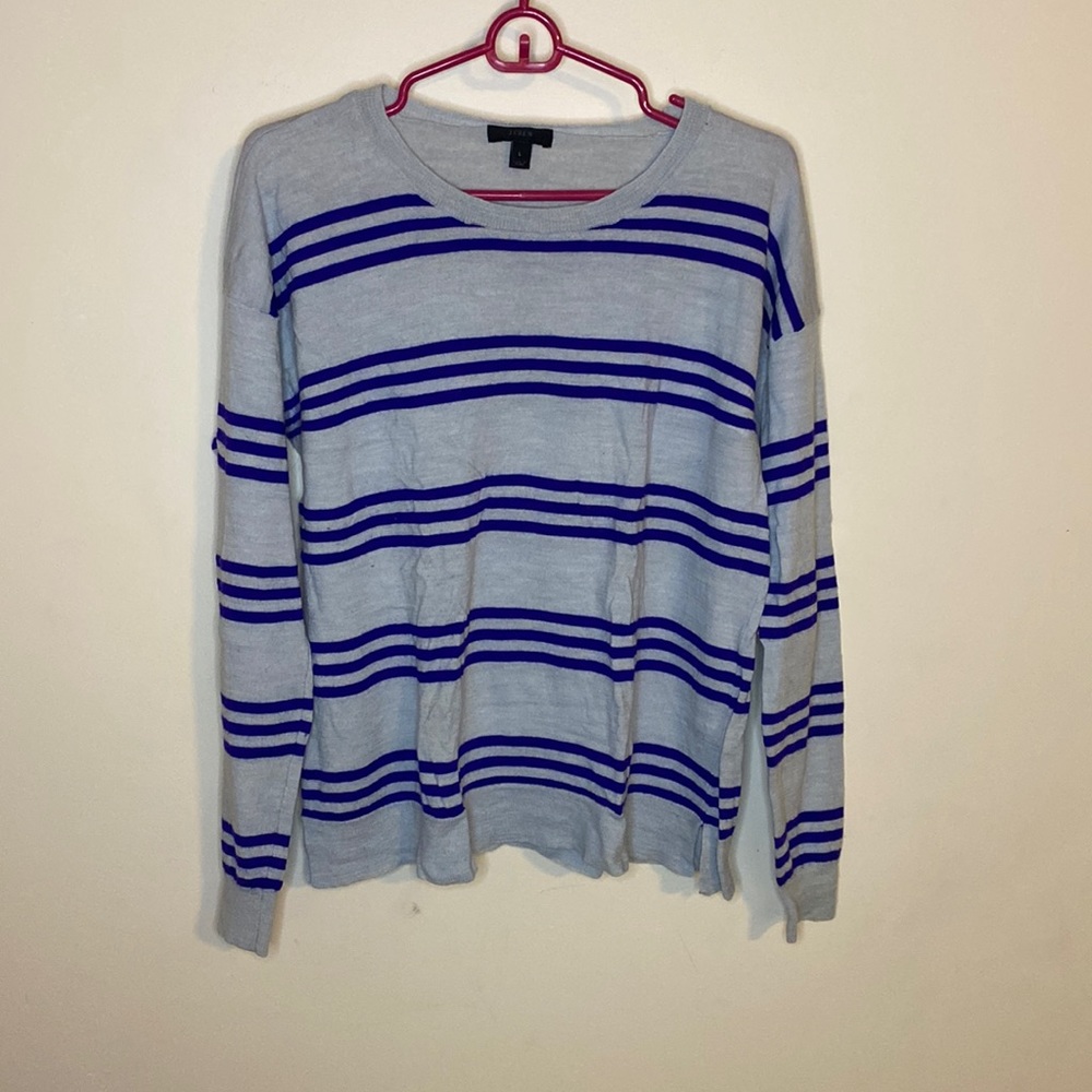 Purple striped sweater